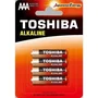 Toshiba - Pack de 4 Pilas AAA Alcalinas LR03 1.5V - Alkaline